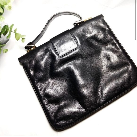 ESCORT | Vintage Leather Handbag Black - Picture 2 of 5